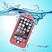 iPhone 6 Plus Waterproof Case, iThrough iPhone 6 Plus Waterproof Case, Dust Proof, Snow Proof, Shock Proof Case, Heavy Duty Protective Carrying Cover Case for iPhone 6 Plus (Pink)