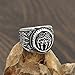 GuoSuang Men 316L Stainless Steel Norse Viking Wolf paw Vantage Ring jewlery