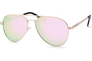 Pro Acme Polarized Aviator Sunglasses for Women Men, Petite Aviator Frame for Small Face Women Junior, 52MM