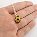 FashionJunkie4Life Real Miniature Sunflower Pendant Necklace, 18