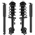COMPLETESTRUTS - Front Complete Strut Assemblies with Coil Springs and Rear Shock Absorbers Replacement for 2011-2017 Honda Odyssey - Set of 4, Black