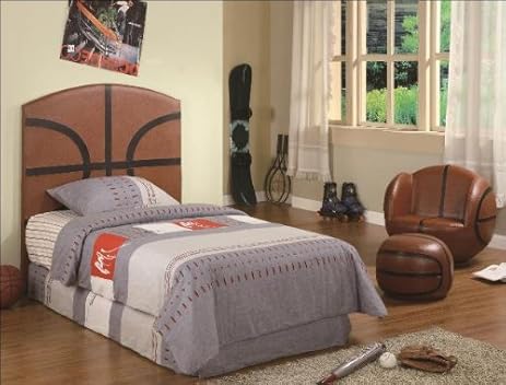 Amazon.  Crown Mark Basketball Headboard   Basketball Bedroom 
