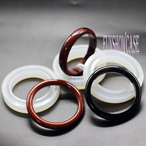 Funshowcase Assorted Bangle Bracelet Jewelry Resin Silicone Mold 3 Shapes in Set