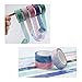 7 Pack Decorative Craft Washi Tape Hand To Tear DIY adhesive paper masking tapes,Serrated scissors.