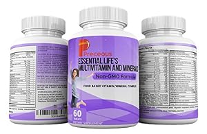 Image of Life's Vitality Essential Vitamins And Mineral Supplements With 42 Fruit And Vegetable With Vitamins A B C D E K Folic Acid Biotin Calcium Chromium Iodine Zinc Potassium Copper Selenium Magnesium