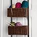 SEI Furniture Cortovo Over-The-Door 3-Tier Basket Storage - Espresso w/ Black