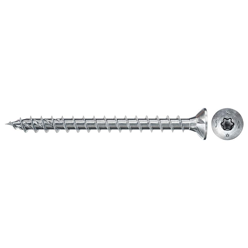 Fischer-FPF II Wood Screw Box 4x35 Full Thread Zinc Plated Box of 200 Units