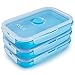 KUUK Collapsible Silicone Food Container - Large Size (28 oz), 3 Pack