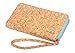 corature Womens Clutch Wallet Evening bag. Sustainable Cork Fabric Vegan Leather Handbag (Baby Blue)