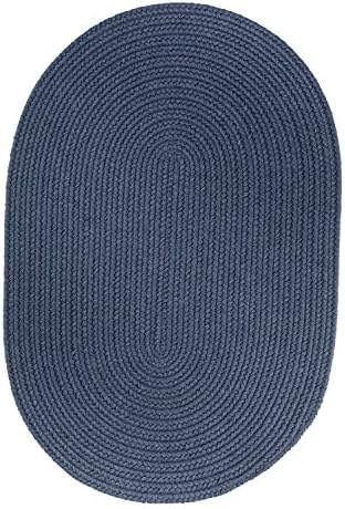 Solid Wool Rug, 4 by 6-feet, Sailor Blue