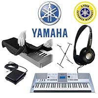 Yamaha PSR-E413 61-Key Digital Keyboard, Koss Stereo Dynamic