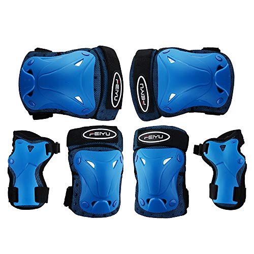 Vinqliq Durable Children Kids Cycling Roller Skating Protective Gear Knee Elbow Wrist Support Protective Pads Guards Set for Skateboard and Other Extreme Sports Equipment (Pink XXS)