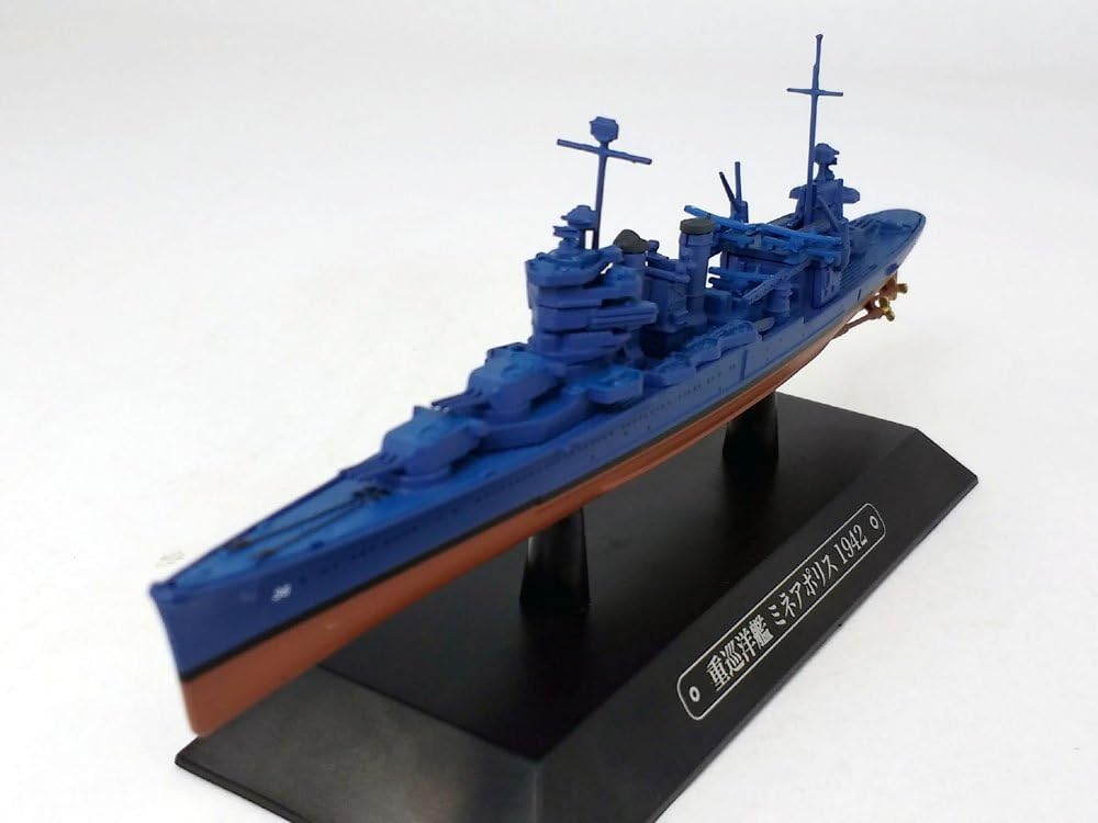 Eaglemoss Heavy Cruiser USS Minneapolis (CA-36) 1942 1/1100 Scale Diecast Metal Model Ship (#64)