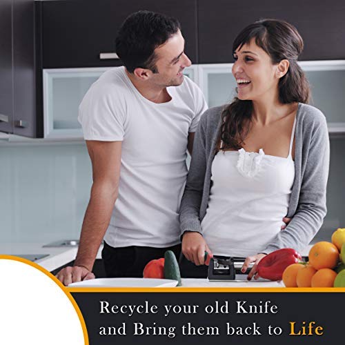 image for Adyeal Manual Knife Sharpener by Ingenious Chef Two Stage Sharpening K