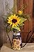 Your Hearts Delight Sunflower Watering Can, 12-3/4 by 12-1/2 by 6-Inch (8T9637)