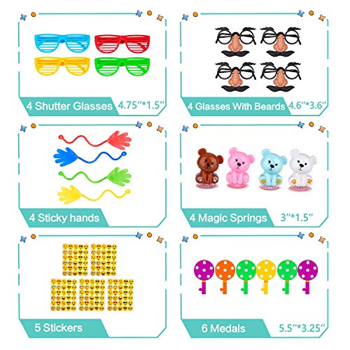 Party Favors for Kids, LUYATA 166PCS Carnival Prizes for Kids Bulk Toy Assortment for Parties Treasure Box Prizes for Classroom Game