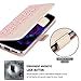 WWW Galaxy S8 case, [ Mirror Series] RFID-Resisting PU Leather Case Kickstand Flip Case with Card Slots and Mirror for Samsung Galaxy S8 Rose Gold