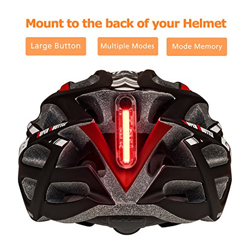 Colorday Ultra Bright Bike Tail Light USB Rechargeable Waterproof Bicycle Rear Light – Easy to Install High Intensity Blue Rear LED Accessories Fits on Any Bikes, Helmets (Blue)