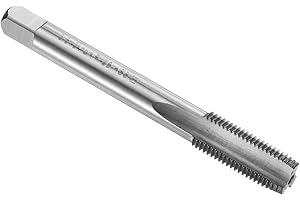 uxcell Hand Bottom Tap 3/8-24 UNF 2B Left Hand Thread Bottoming Style Threading Taps High Speed Steel HSS6542 Straight Flutes