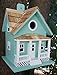 Home Bazaar Hand-Made Beachside Cottage Seafoam Blue Bird House - Nature Friendly- Seafoam Blue