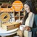 Zen Earth Inspired Bamboo Tea Organizer Box Chemical Free Eco-Friendly Big, Tall, Adjustable Cubbies Natural Wooden Storage Chest (8-Slot 14.3