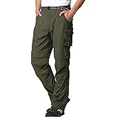 Mens Hiking Pants Convertible Zip Off Shorts Outdoor Quick Dry Lightweight Fishing Travel Safari Cargo Trouser