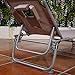 Goplus Adjustable Chaise Lounge Chair Recliner w/Pillow Sunbathing Tanning Face Down Hole for Beach Outdoor Pool Patio Deck (Gray)