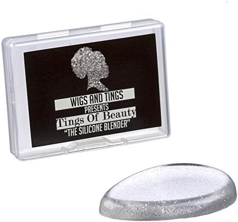 Silicone Beauty Blender Hypoallergenic Transparent Makeup Sponge (Silver Glitter)