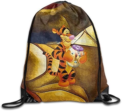 YYHU Transparent Tigger The Cartoon Show Drawstring Backpack Bag Sack Bag - Great For Travel And Everyday Life