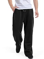 ZUGJAM Men's Baggy Sweatpants Wide Leg Lounge Sweat