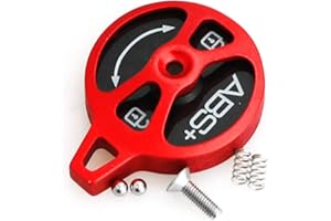 heyous Bike Fork Lock Cap Bicycle Fork Supension Lock Cover Red Aluminum Shoulder Control Damper Fork Speed Lock Cover Bicycle Accessories