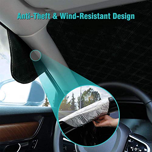 Four Heart Car Window Shade - Car Window Sunshades, Car Sun Shade, Rear Window Sun Shade, Universal Car Rear Front Window Sunshade for Baby Kids and Pets, Fit Most Small & Medium Car(147 * 100CM)