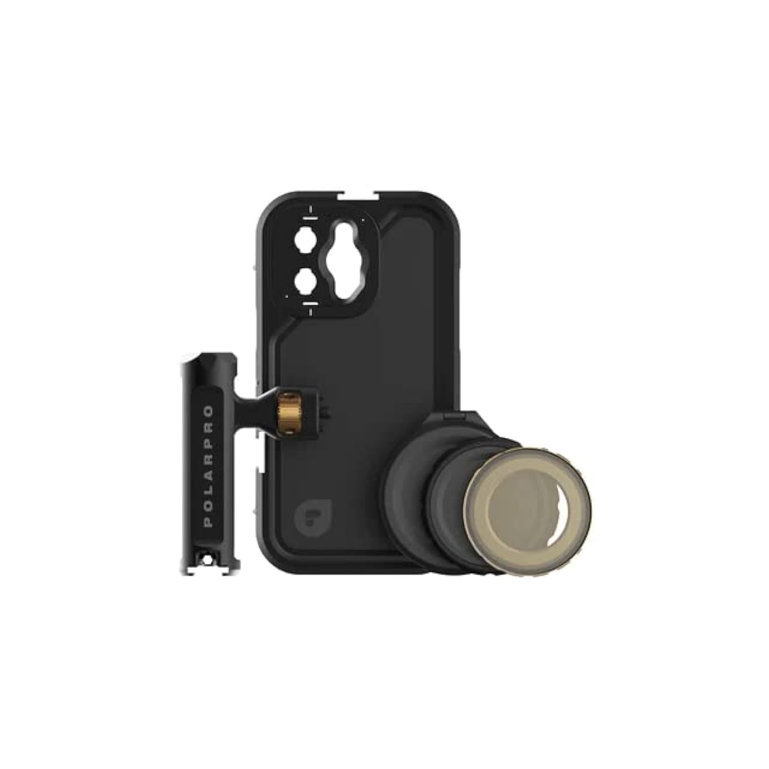 PolarPro - LiteChaser iPhone 14 Pro - Cage Kit - Incl. iPhone 14 Pro Cage - Single Handle - VND 3-5 Filter