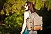 One Earth Home 4 Person Picnic Backpack with Solid Stainless Steel Utensils, Oversized Water Resistant Fleece Blanket, Cooler Compartment, Detachable Wine Bottle Holder in a Modern Designed Backpack