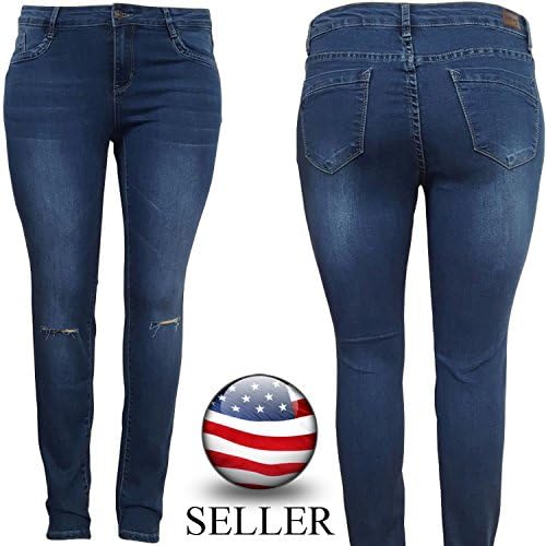 Plus Size Butt Lifting Super Comfy Stretch Denim Yoga Skinny Jeans