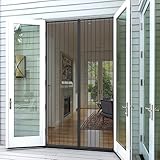 Magnetic Screen Door, UNI-FAM Mesh Curtain, Full Frame Velcro Bug Screen KEEP BUGS OUT Lets Fresh Air In 34
