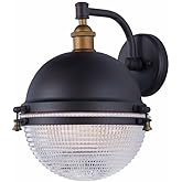 Maxim Portside-1 Light Outdoor Wall Lantern in Industrial style-11.75 Inches Wide by 13.5 inches high