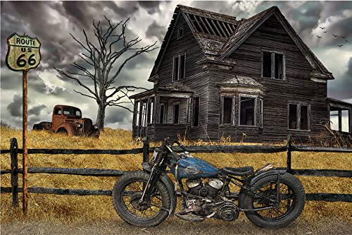 Amazon Com Route 66 Vintage Harley Flathead Motorcycle Sturgis Rustic Farm Art Handmade