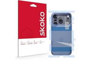 skoko [4 Pcs in 2Pack Matte Back & Side Edge Full Body Cover Protective Film with Slim Lens around Cover for iPhone 17 Pro ma