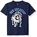 Hanes Boys' Big Short Sleeve Graphic T-Shirt, Navy Bulldog, Small