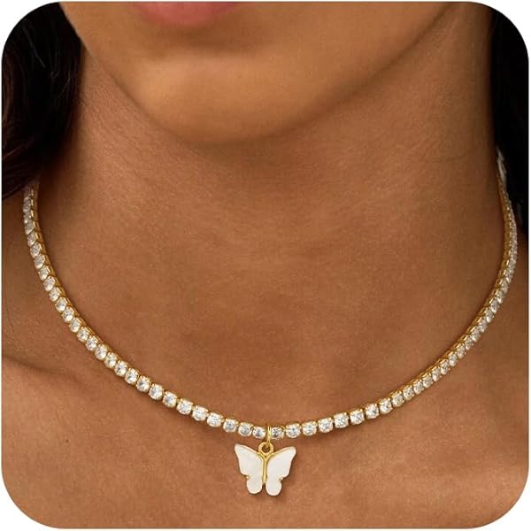 アクセサリー lui jewelry twinkle chain necklace Amazon.com: Asphire Sparking Rhinestone Butterfly Pendant