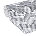Duck Brand 284133 Select Grip Easy Liner Non-Adhesive Shelf Liner, 12-Inch x 8-Feet, Grey Chevron - 3 Pack