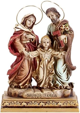 Joana Darque Holy Family with Christ Child Decorative Statue, Multi-Colour, 17 x 12 x 12.5 cm