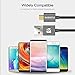 Magnetic Charging Cable, FLOVEME 3.3ft Nylon Braided Aluminum Alloy Micro USB Data Sync with LED Indicator for Andriod Phones and Tablets Samsung Galaxy S5 S6 S7 Edge Note 5 S8 S9 PLUS LG HTC SONY etc