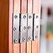 Boao 16 Pieces Stainless Steel Folding Butt Hinges Home Furniture Hardware Door Hinge with 96 Pieces Stainless Steel Screws (2 Inch and 3 Inch, Silver)