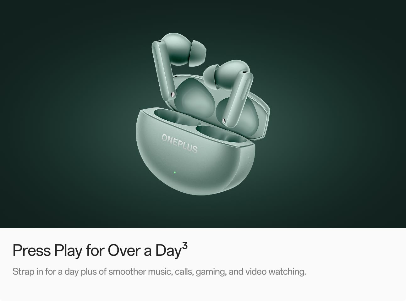 OnePlus Buds 4, Auriculares Inalámbricos Bluetooth, Gris Tormenta, E513A, Auriculares Internos con Cancelación Activa de Ruido