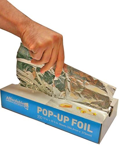 Affordable Distributors 12 X 10 3/4 Inch Pop-up Silver Foil Sheets Pack of 200