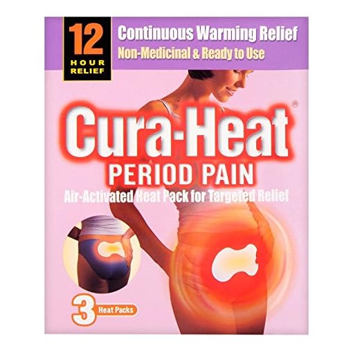 6 x CURAHEAT PERIOD PAIN PK3 (pink) Ibuprofen