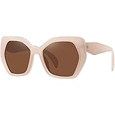 Fozono Trendy Oversized Polarized Sunglasses for Women Men Polygon Sunglasses Butterfly Sun Glasses UV400 FZN802