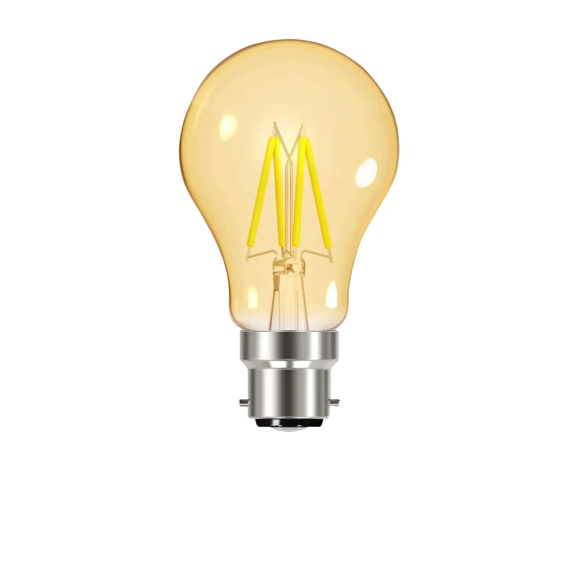 Energizer GLS Globe Antique Gold Finish LED Filament Energy Saving Light Bulb - B22 BC Bayonet Cap Fitting
